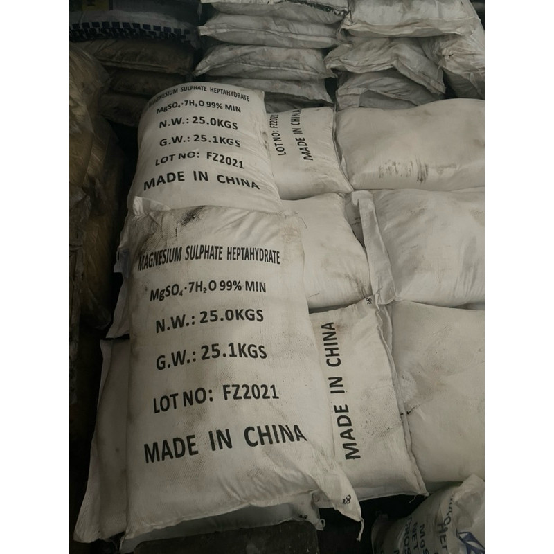 10kg Mgso4.7h20 Muối Epsom -magie sunfat sấy 99% xanh lá ,