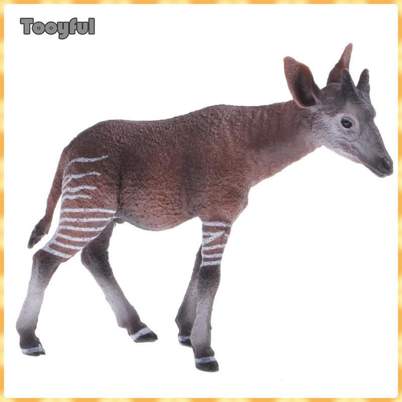 Tooyful Thực Tế Okapi Động Vật Hoang Dã Hình Tượng Mô Hình Nhân Vật Hành Động Trẻ Em Đồ Chơi Quà Tặn