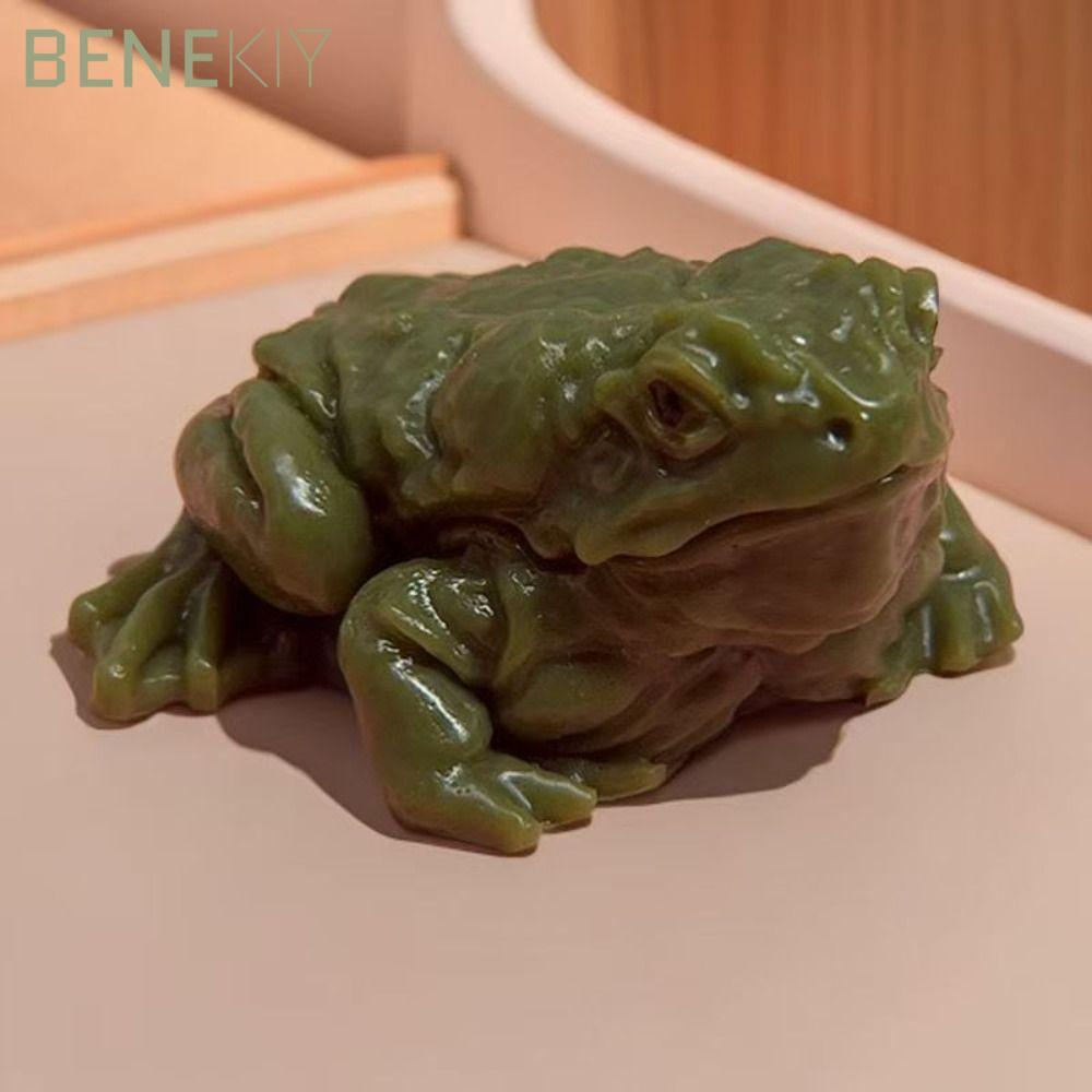 BENEKIY Ếch Mô PhỏngToy, Con cóc Mềm Ếch Bóp, Dính Giảm Căng Thẳng Bóp Đồ Chơi Đồ Chơi Tricky