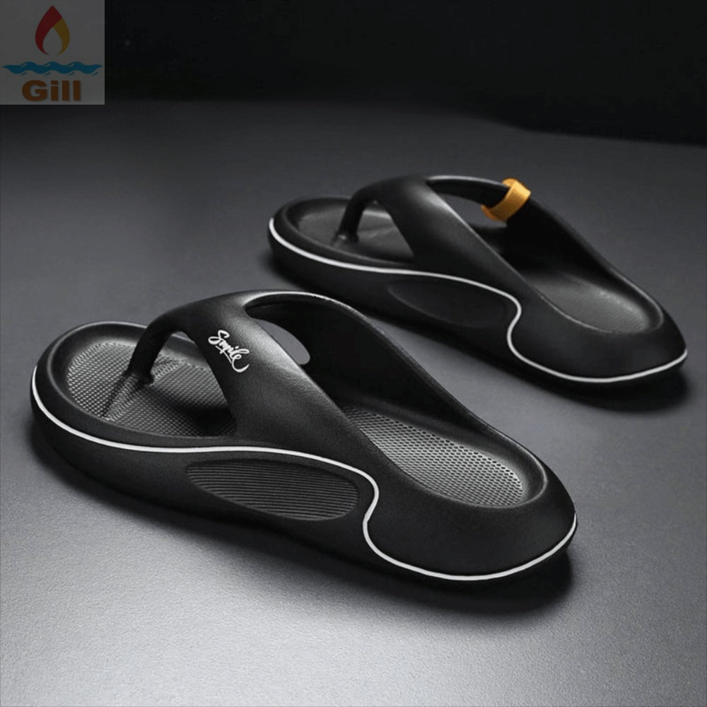 Gill Nam, Dép đế mềm EVA, Dép xỏ ngón phòng tắm ngoài trời chống trượt thời trang dành cho nam