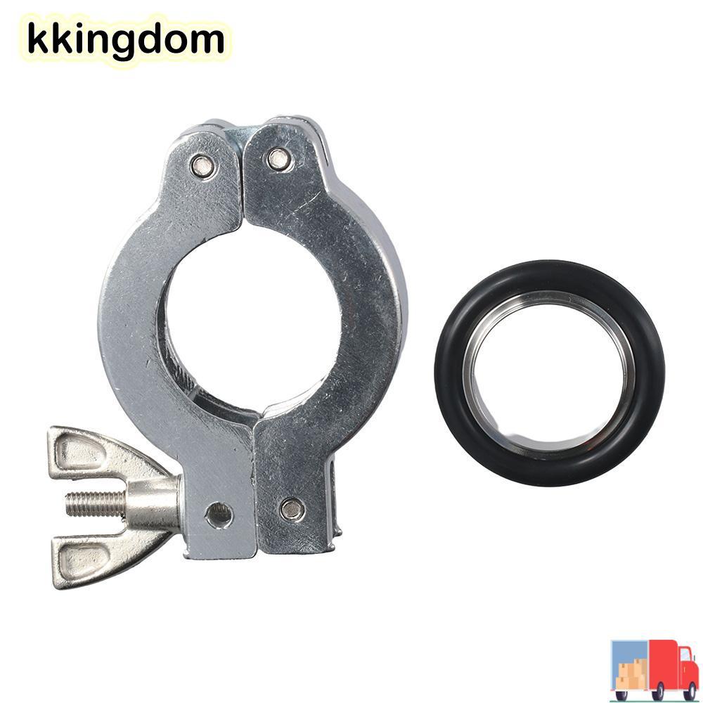 KKINGDOM KF25 Kẹp Nhôm, Nhôm Bạc O TYPE Vòng Định Vị, Di Động KF25 Cánh Cao Su Đen Đai Ốc Bản Lề Kẹp