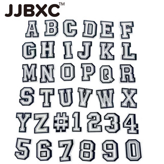 JJBXC CHARM bộ chữ cái A-Z và số 0-9 gắn dép cross phụ kiện trang trí giày Sticker Dép Cross
