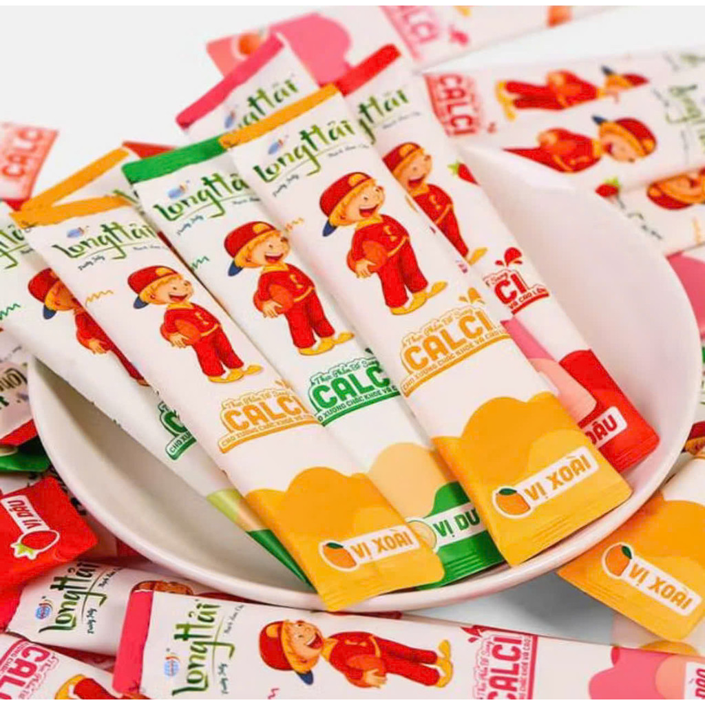 Thùng 5kg Thạch zai zai Kimiko, Calci Long Hải hương cho trái cây, đồ ăn vặt