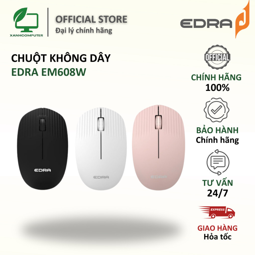 Chuột không dây EDRA EM608W - Hàng chính hãng