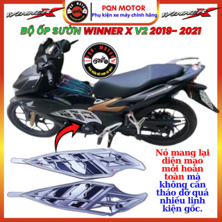 Bộ Ốp Sườn & Ốp Lốc Máy Cho Honda Winner X 2019 2020 2021 Tặng Pát Gắn Kiểu Z1000 Độ Xe Đẹp