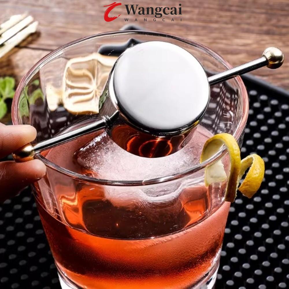 Wangcai WANCGAI Cocktail Jigger, Thanh đo thiết kế hạt đôi cần dài, Cocktail thủ công Thép không gỉ 