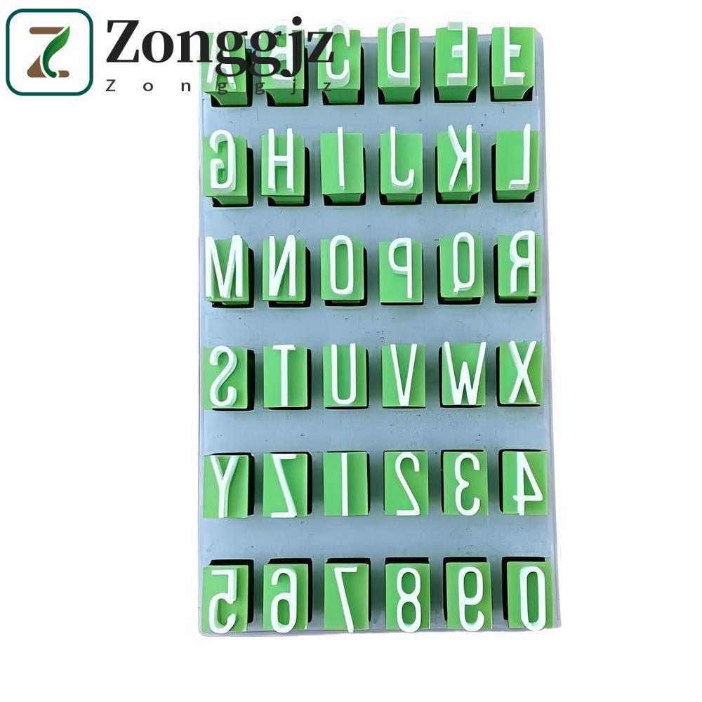 ZONGGJZ Gốm Nghệ Thuật Chữ Cái, DIY Thủ Công Chữ Thường Chữ Cái Bảng Chữ Cái Đất Sét Seal, Đa Năng D