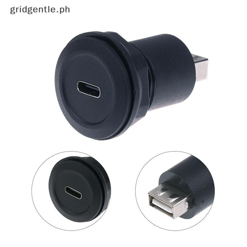 USB C Nữ Sang USB Một Đầu Nối Nữ Tròn Flush Panel Gắn Bộ Chuyển Đổi Mở Rộng Đầu Vách Ngăn Đi Qua Soe