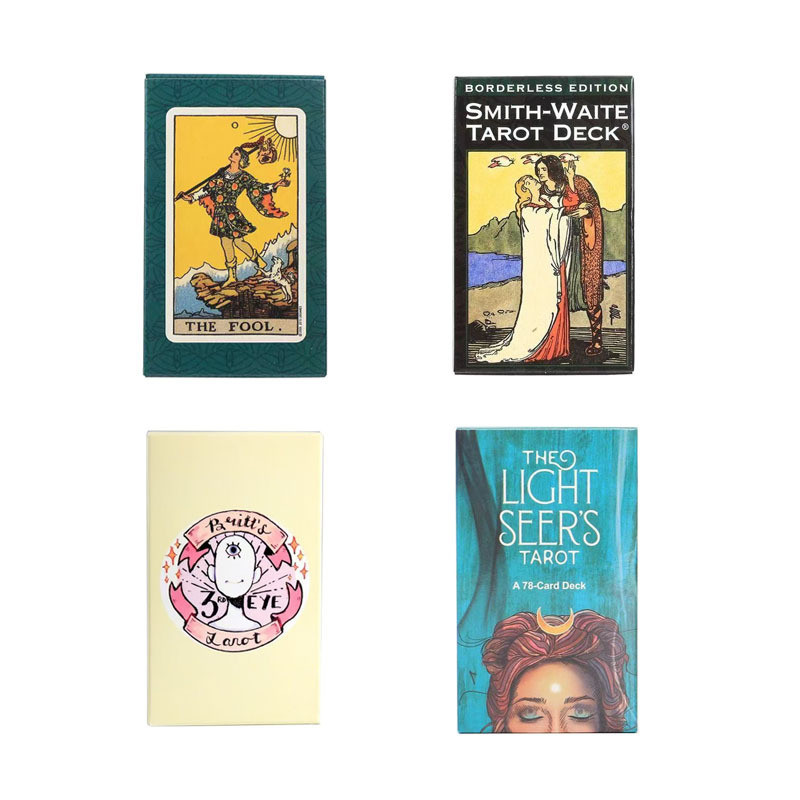 Hàng sẵn có Vận chuyển nhanh 10,3x6cm Borderless Smith-WaiteTarot Smith Frameless Smith Bright Proph