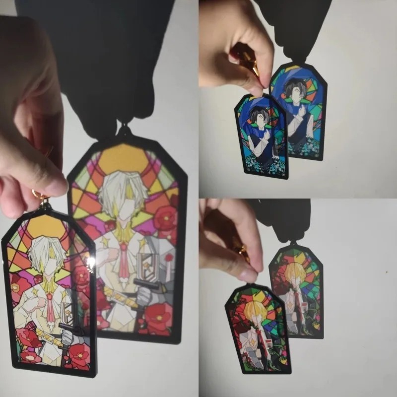 Móc khóa Anime Limbus Company nhân vật Meursault Sinclair Acrylic hiệu ứng kính màu phụ kiện trang t