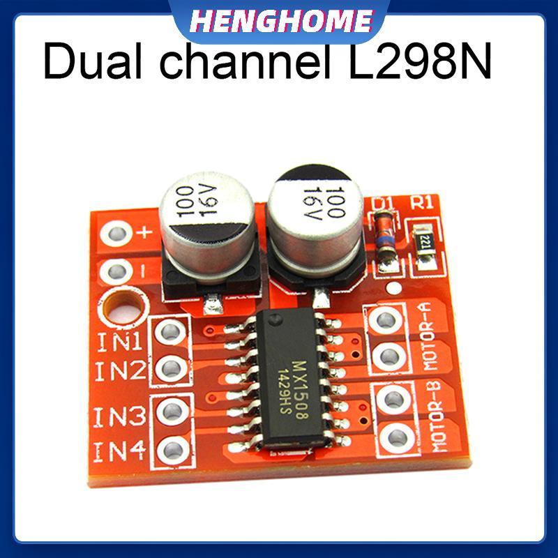 HENGHOME Trình điều khiển động cơ DC kênh kép Mô-đun Mini Điều khiển tốc độ PWM vượt quá L298N HENGH