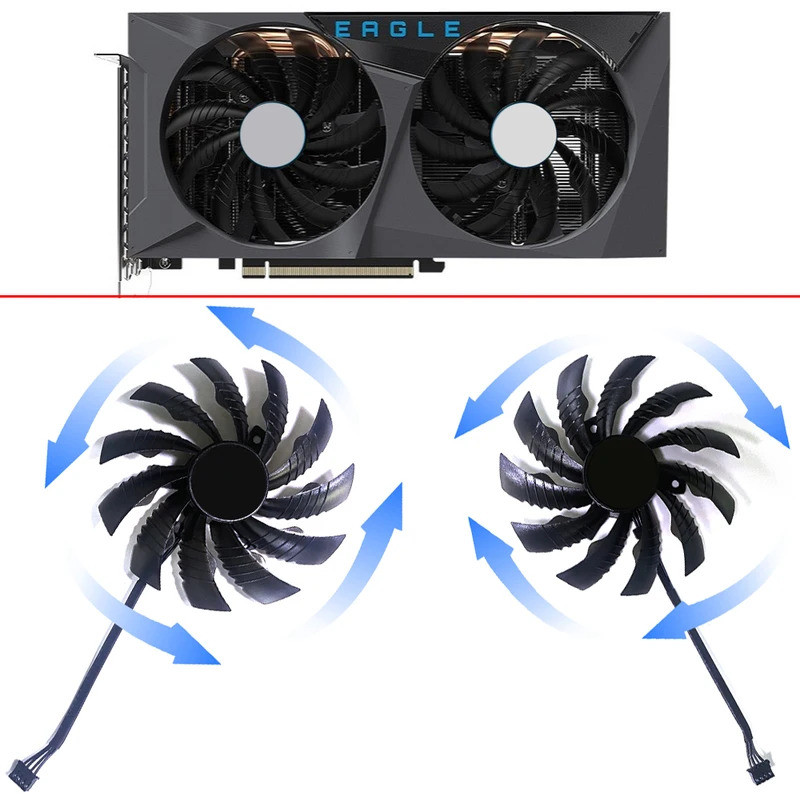 MỚI 95MM 4PIN 0.3A PLD10010S12HH RTX3050 RTX3060 EAGLE GPU FAN Cho Gigabyte RTX 3060 RTX 3060 Ti EAG