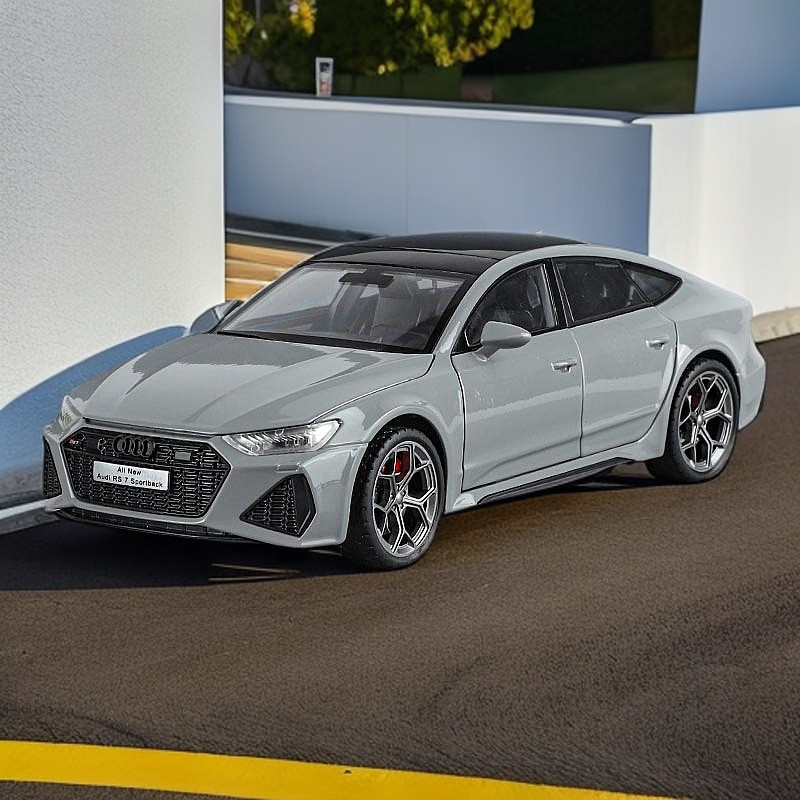 [Mẫu xe] Zhiguan World 1 / 24 Audi RS7 Hợp Kim Xe Mô Hình Kéo Lại Âm Thanh Ánh Sáng Đồ Chơi Xe Mô Ph