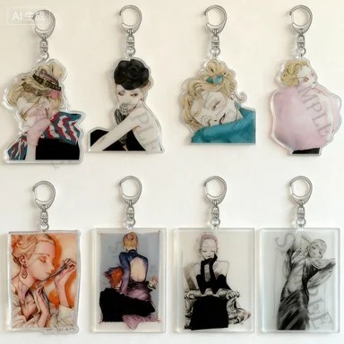 Móc khóa Anime Veil Kotteri Emma Alexander móc treo Acrylic 6cm trang trí cặp sách balo quà tặng sin