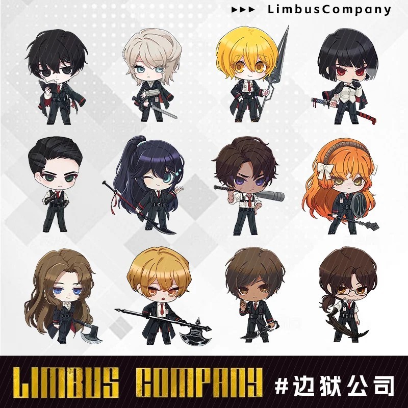 Móc khóa Limbus Company anime chibi mica Ishmael Faust Yi Sang Heathcliff mô hình acrylic phụ kiện t