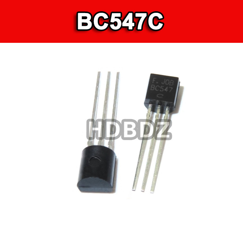 50 ~ 100 CÁI BC547C TO-92 BC547 Triode công suất thấp 0,1 A 45V IC