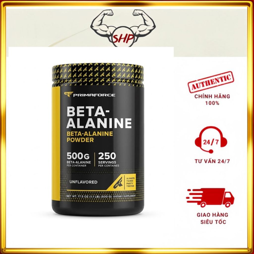Bột PrimaForce Beta-Alanine 500 Gams nhập khẩu Mỹ tăng sức mạnh cơ bắp  -  Supplement Hải Phòng