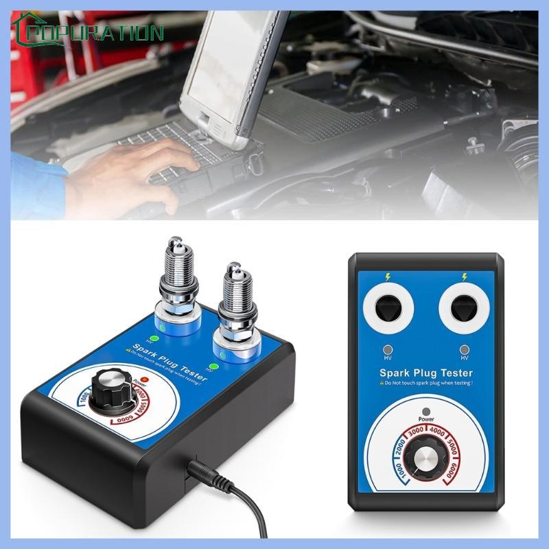 POP Xe Spark Plug Tester Máy dò lỗ đôi Bugi Công cụ chẩn đoán đánh lửa