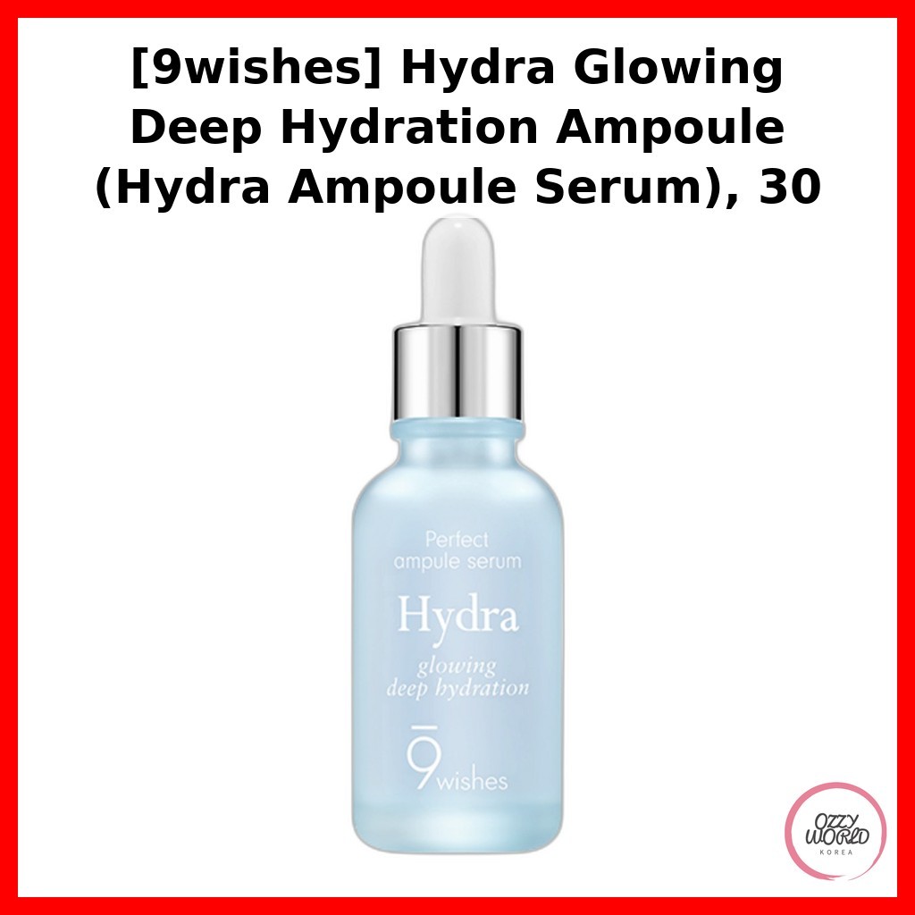 [9wishes] Hydra Glowing Deep Hydrat hóa Ampoule (Hydra Ampoule Serum), 30 mL / Serum Ampoule Hàn Quố