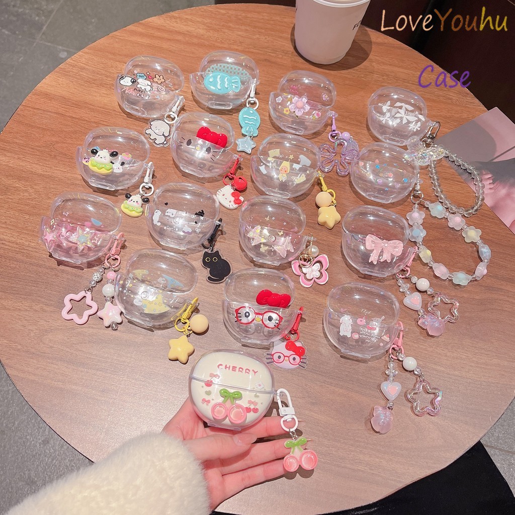 Loveyouhu Thích Hợp Cho Lenovo LP25 Case Ốp Tai Nghe hộp đựng tai Sáng Tạo Anh Đào, Ngôi Sao, Hoa Vă