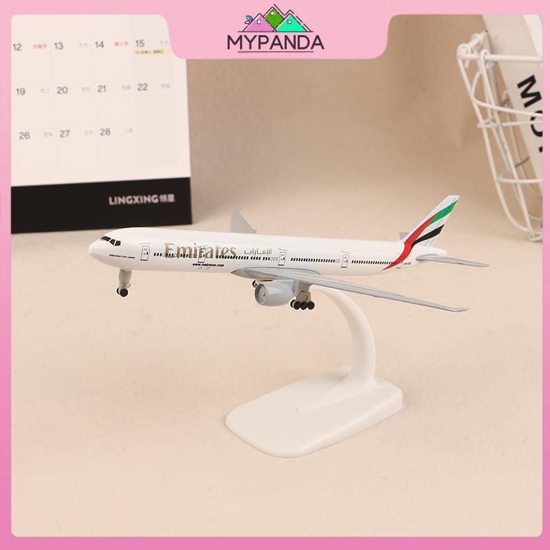MYPANDA 20cm B777 UAE Hãng hàng không Emirates Boeing 777 Mẫu máy bay Máy bay kim loại hợp kim đúc v