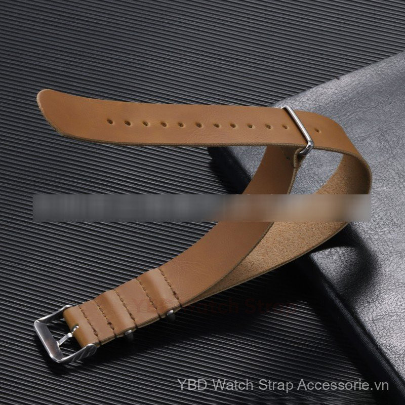 18 / 20 / 22 / 24mm Thường Ngày NATO Dây Đeo Đa Năng Vintage Da PU Nam ZULU Dây Đeo Đồng Hồ