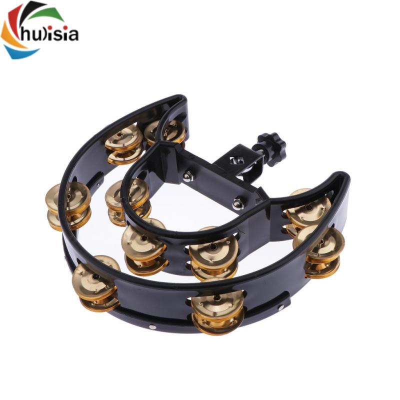 Chulisia Music Lục lạc Tambourine Bình lắc chuông tay có đồng Jingles Jazz Drum Acc