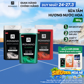 Sữa tắm nam Romano hương nước hoa 180g
