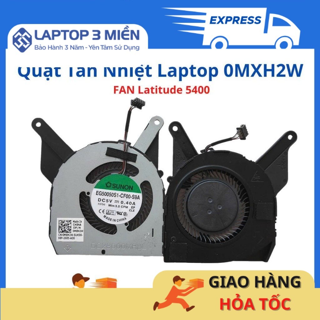 Fan Quạt Tản Nhiệt Laptop Dell Latitude 5400 E5400 0MXH2W MXH2W Zin tháo máy