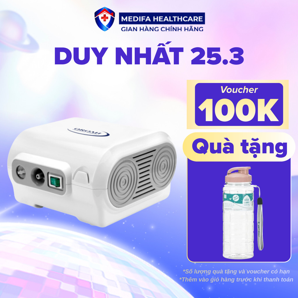 Máy Xông Khí Dung Oromi C28M Công Nghệ Van Ảo, Kích Thước Hạt Xông Siêu Nhỏ