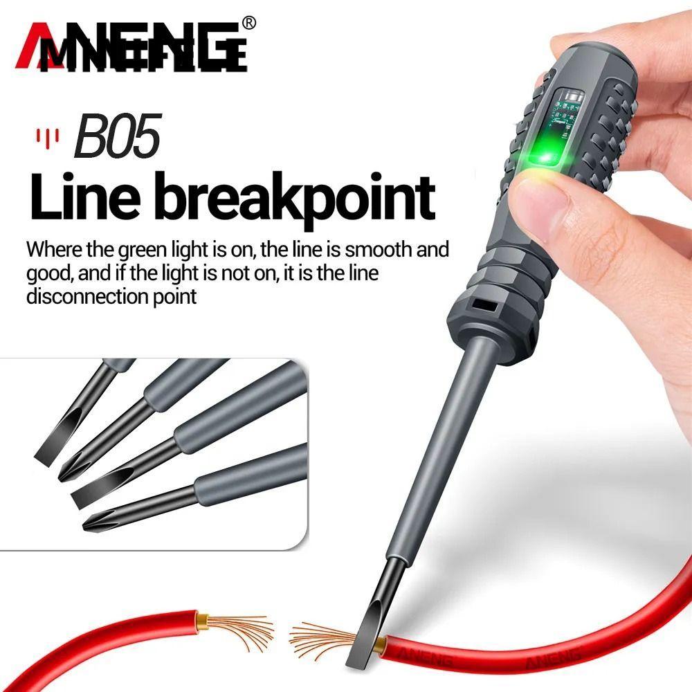 Bút thử điện MINIFELE, Cảm ứng thông minh với tuốc nơ vít chỉ báo, Dụng cụ thợ điện đa chức năng Zer