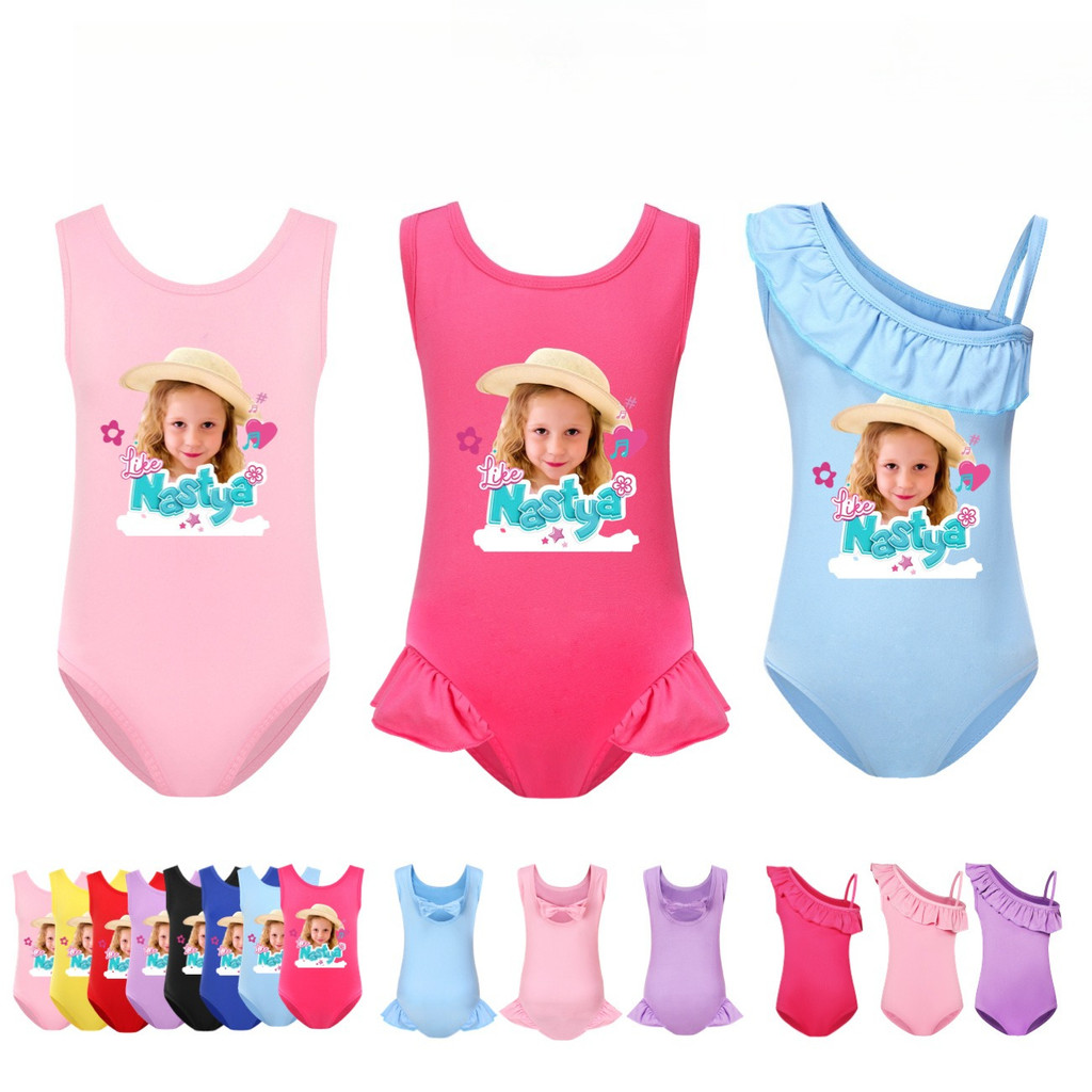 5557 Đồ bơi một mảnh in hình bé gái Nastya