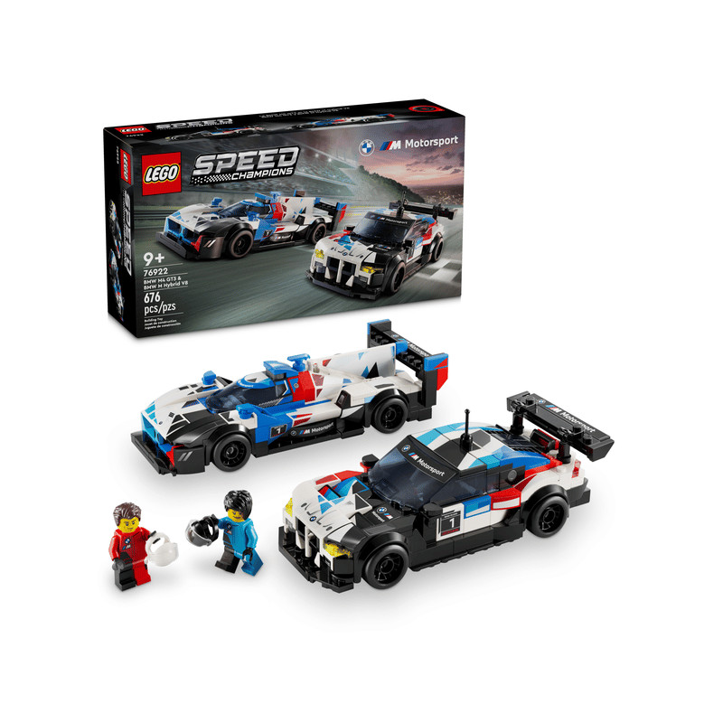 LEGO SPEED CHAMPIONS 76922 Đồ chơi lắp ráp Siêu xe BMW M4 GT3 & BMW M Hybrid V8