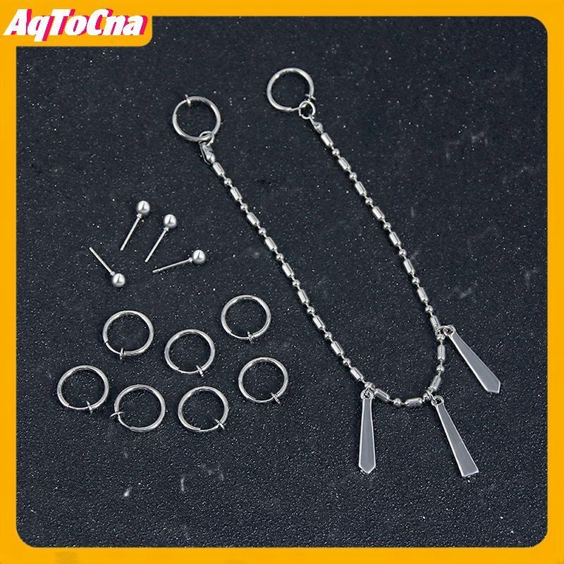 AqToCna - Phụ Kiện cosplay anime Horimiya Miyamura & Izumi: Bao gồm bông tai, bộ móng tay, quần áo v