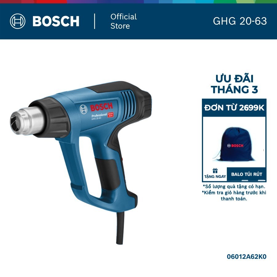 Máy thổi hơi nóng Bosch GHG 20-63