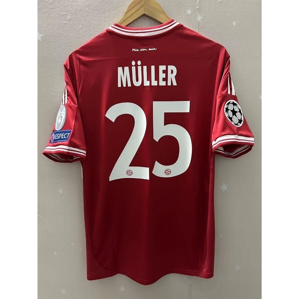 FC Bayern Munich 2012 2013 Áo thun sân nhà Retro Jersey Robben, Müller, Schweinsteiger