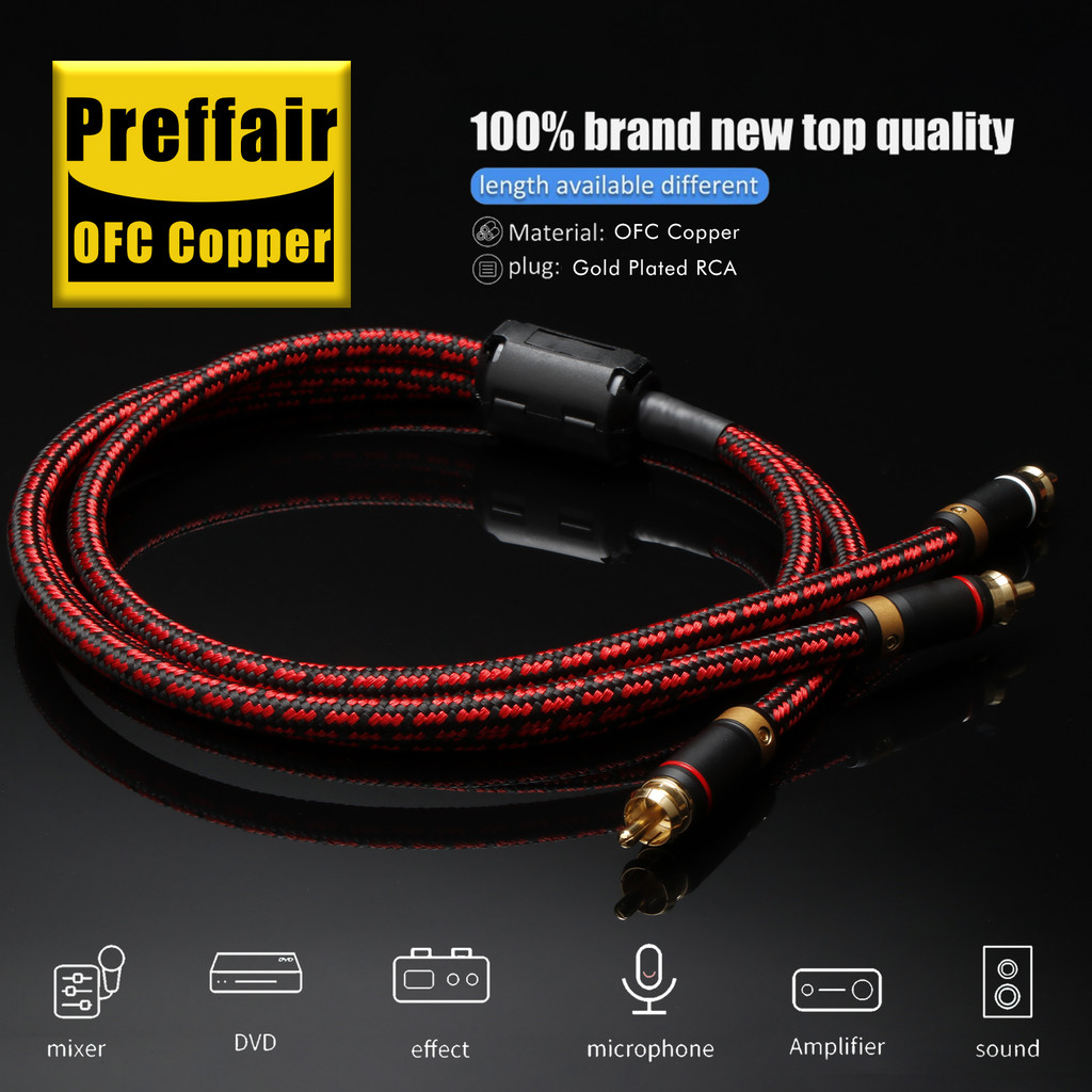 HIFI RCA Cắm Bộ Chia Cáp Âm Thanh 2 RCA Đến 4 RCA Loa Y Adapter Kết Nối Dây Nối Dài 1 Đầu Vào 2 Đầu 