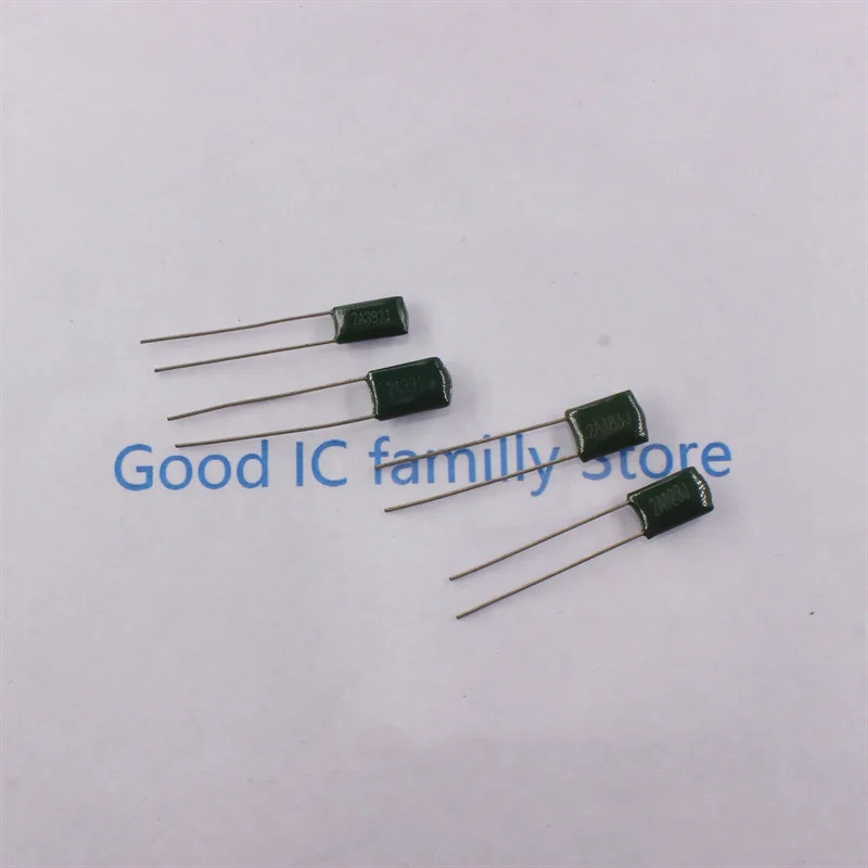 Bộ 50 100V Polyester Phim tụ điện 220PF 470PF 1nF 2.2nF 10nF 100nF 2A471 2A102 2A152 2A222 2A392 2A3