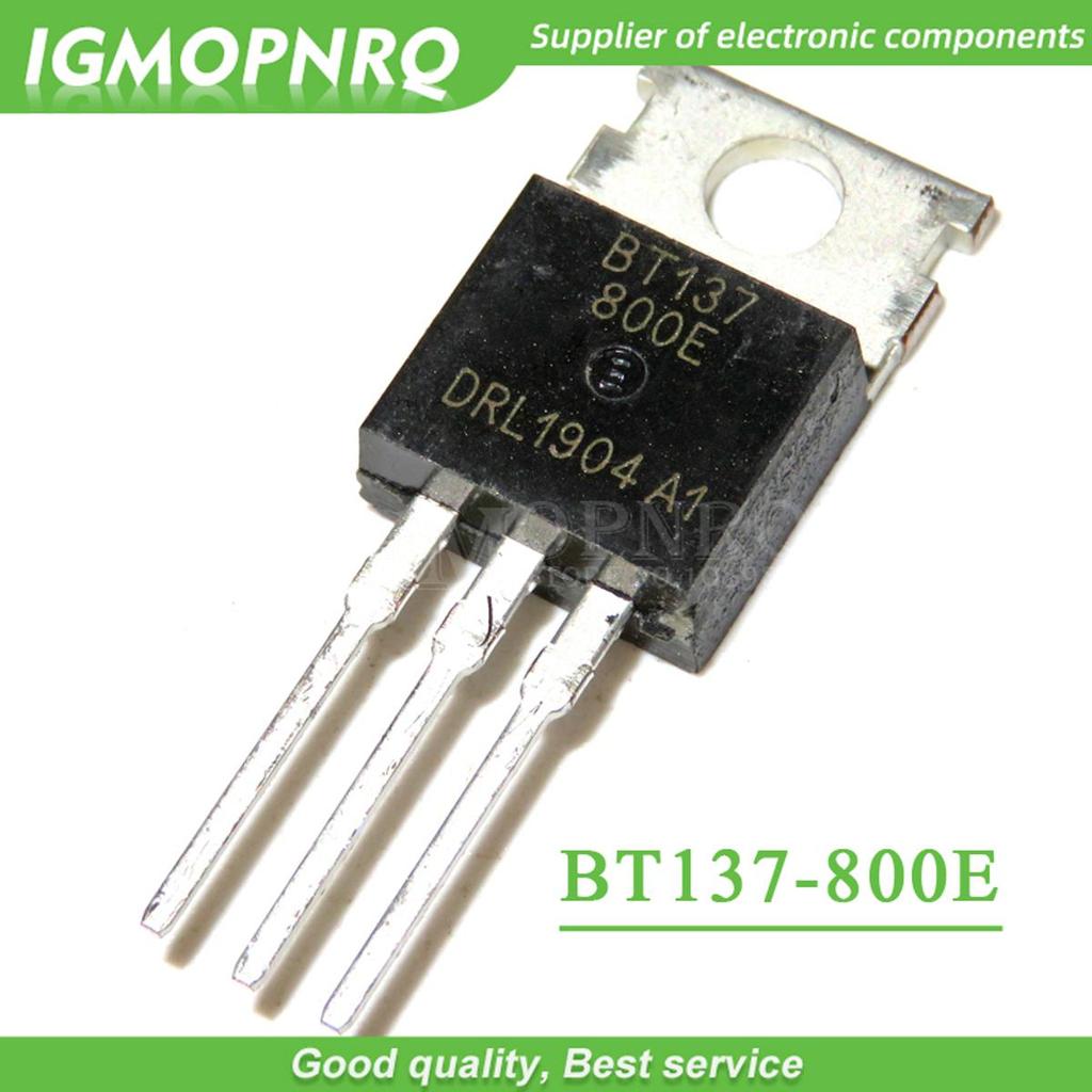 10 chiếc BT137-800E BT137 BT137-800 TO-220 800V 8A Triacs RAIL TRIAC mới nguyên bản