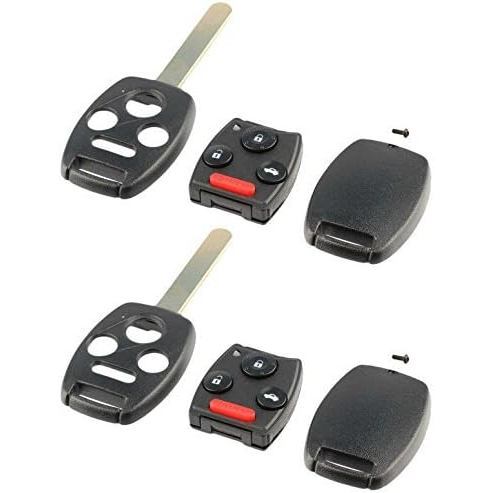 Key Fob Keyless Entry Remote Shell Case & Pad phù hợp với Honda Accord Civic Pilot (KR55WK49308, MLB