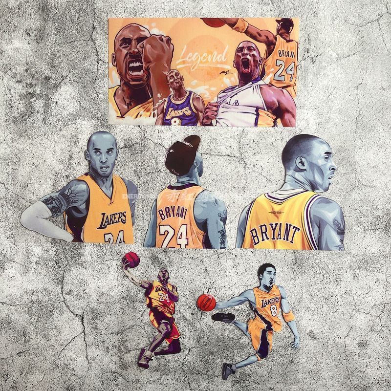 NBA KOBE KOBE BRYANT Đen Mamba mamba824 LAKERS LAKERS Tổng số Nhãn dán xe gigi