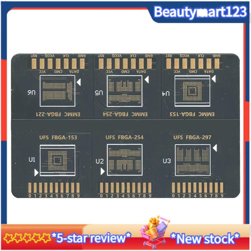 【 BM 】 Flash 64 BGA & Flash 64 FBGA ISP EMMC UFS Boards cho F64 Lite Ultra Box- FBGA 153 254 221 / 1