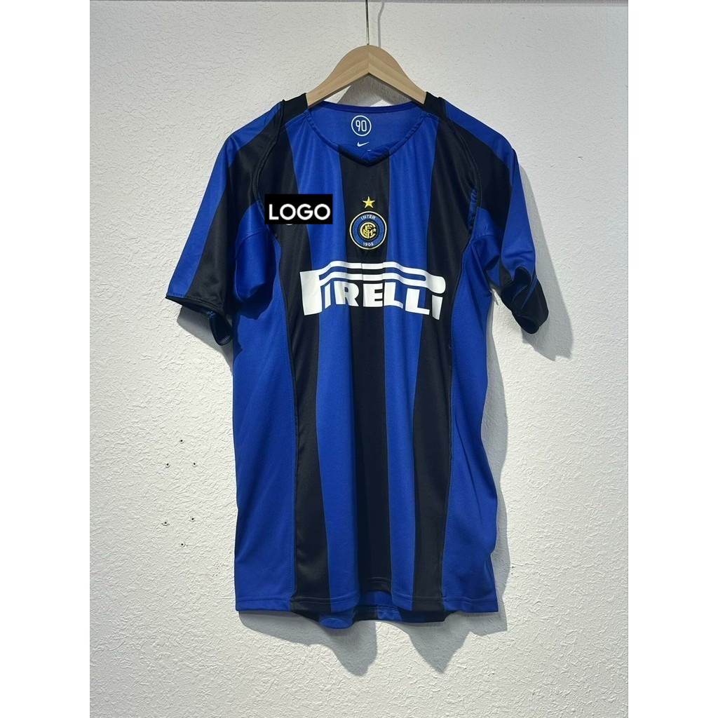 0405 Inter Milan Home Vintage Jersey Tay Ngắn Chất Lượng Cao