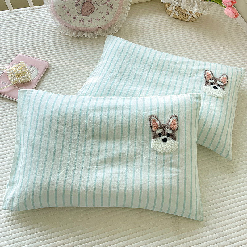 Vỏ gối trẻ em cotton giặt loại A Vỏ gối cotton 30x50