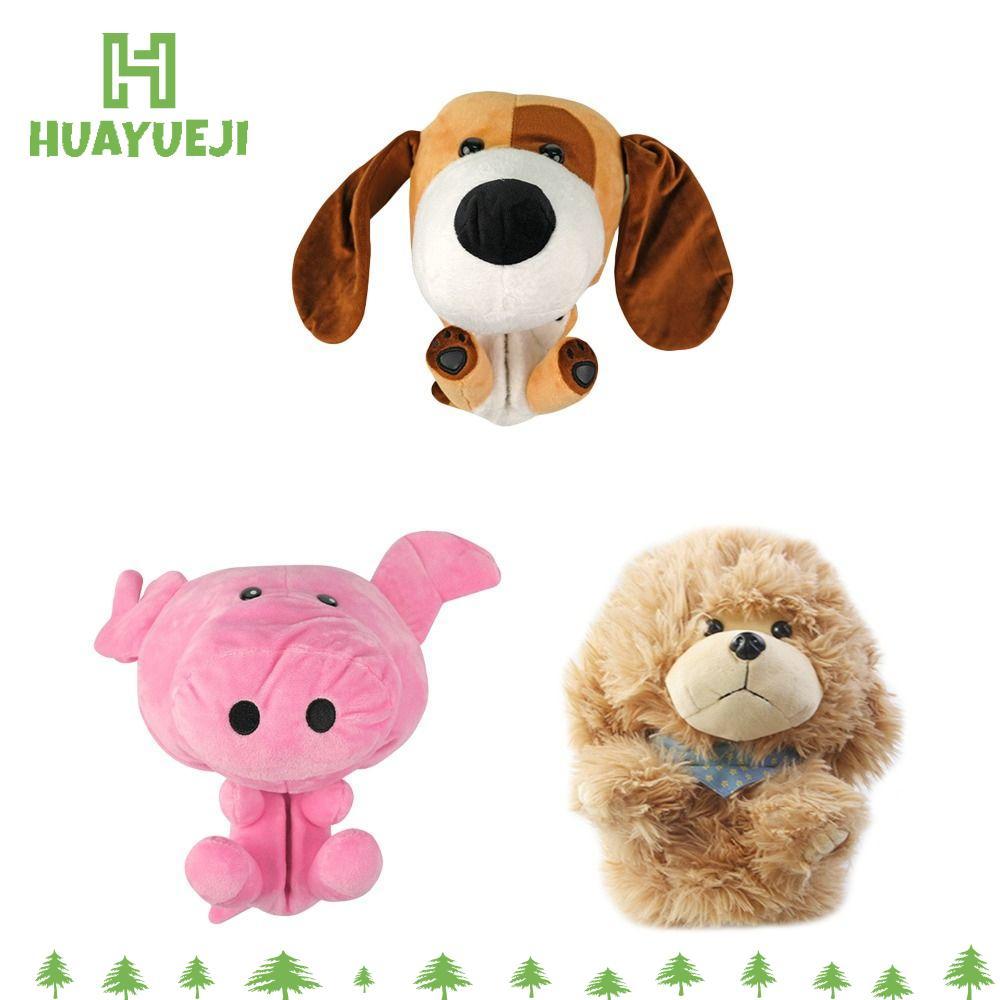 HUAYUEJI Golf Club Cap Cover, Dog / Pig / Lion Shape Plush Golf Club Head Cover, Kawaii Golf Club He