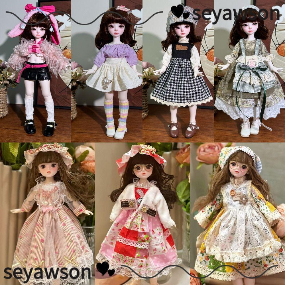 SEYAWSON Quần Áo Búp Bê 30Cm, Váy BJD Handmade DIY 1 / 6, Thời Trang Thay Thế 1 / 6 30Cm Búp Bê Trẻ 