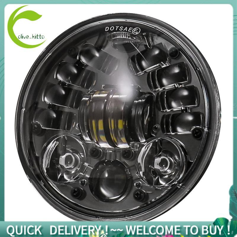 Đa Năng 5.75 Inch Đèn Pha LED 5 3 / 4 Inch LED DRL Hi / Lo 36W Chùm Xe Máy Bật Đèn Pha Chạy Ban Ngày