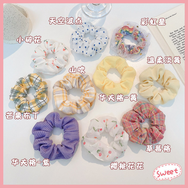 Bộ 10 Dây Cao Su Dây Buộc Tóc Phong Cách Mới Dây Buộc Tóc Nữ