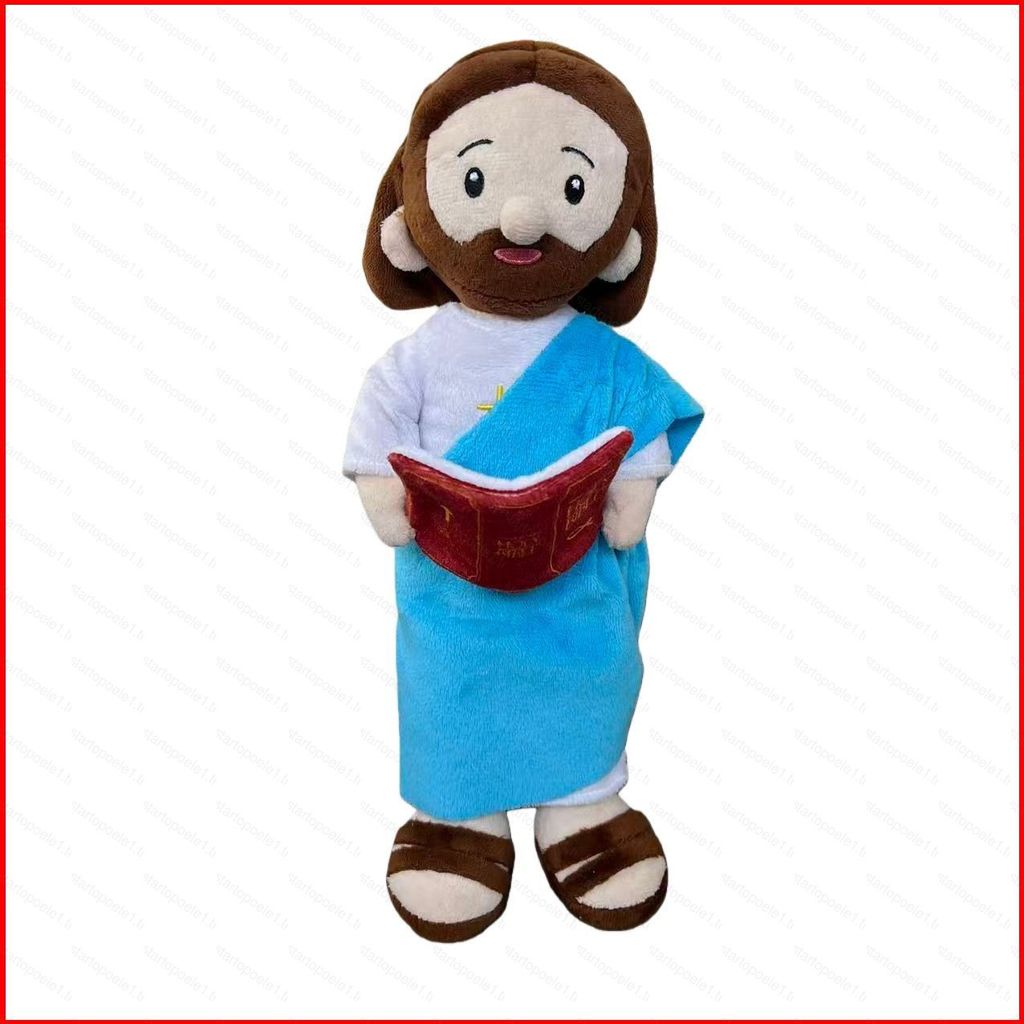 ST1 Sacred Christian Jesus Plushie Búp bê đồng hành sang trọng mềm mại kèm Kinh thánh TS1