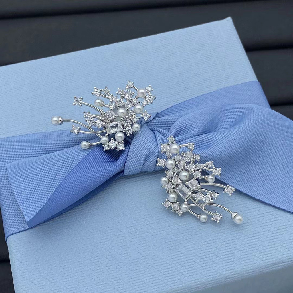 Spot Goods#[New Product]HEFANG He Fang Zhao Jinmai Collaboration Broken Nebula Long Necklace Fashion